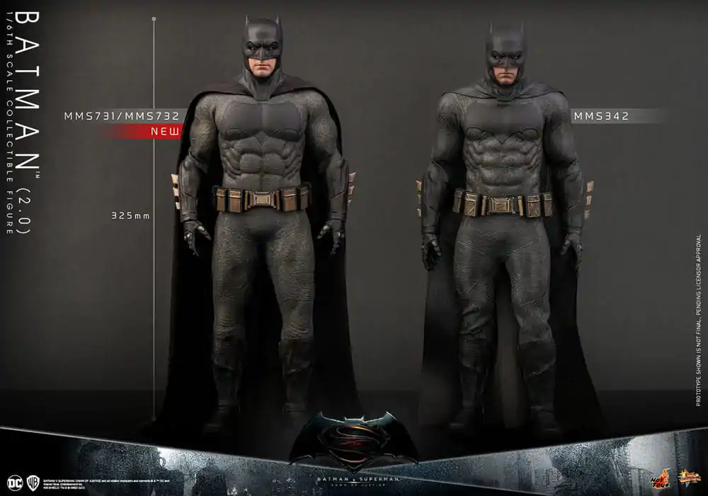 Batman v Superman: Dawn of Justice Movie Masterpiece Actionfigur 1/6 Batman 2.0 32 cm termékfotó