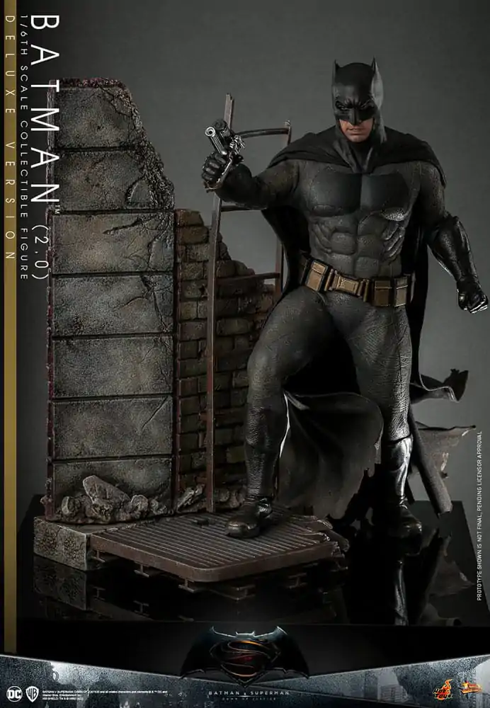 Batman v Superman: Dawn of Justice Movie Masterpiece Actionfigur 1/6 Batman 2.0 (Deluxe Version) 32 cm Produktfoto