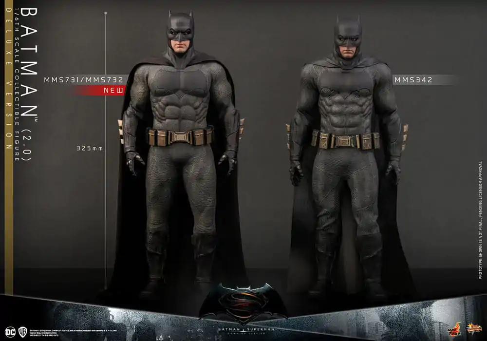 Batman v Superman: Dawn of Justice Movie Masterpiece Actionfigur 1/6 Batman 2.0 (Deluxe Version) 32 cm Produktfoto