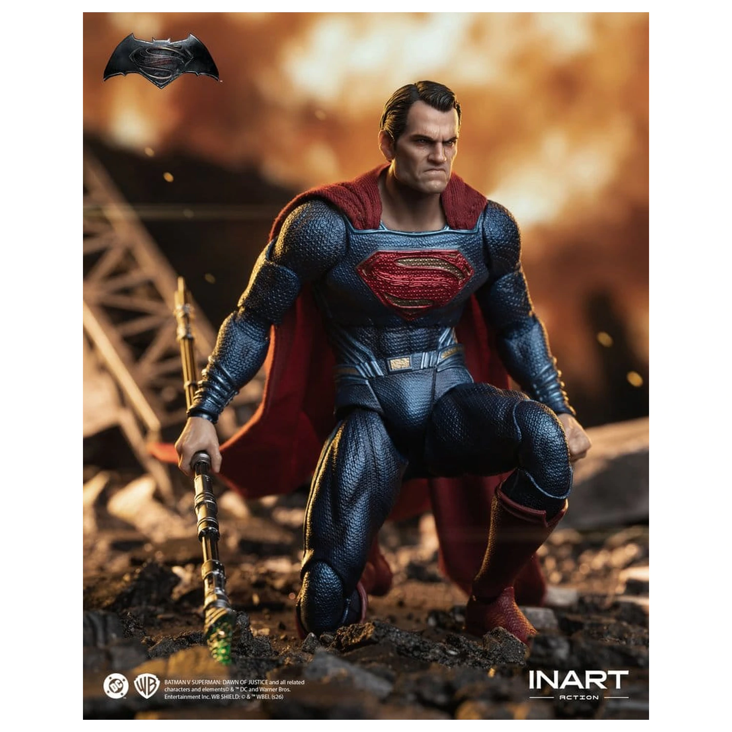 Batman vs Superman: Dawn of Justice Actionfigur 1/12 Superman 17 cm Produktfoto