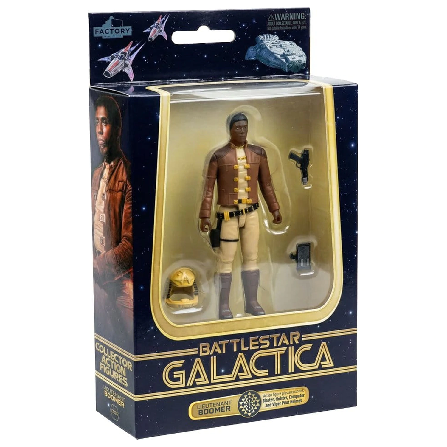 Battlestar Galactica Action-Figur mit Fahrzeug Colonial Viper Mk & Lieutenant Boomer Produktfoto