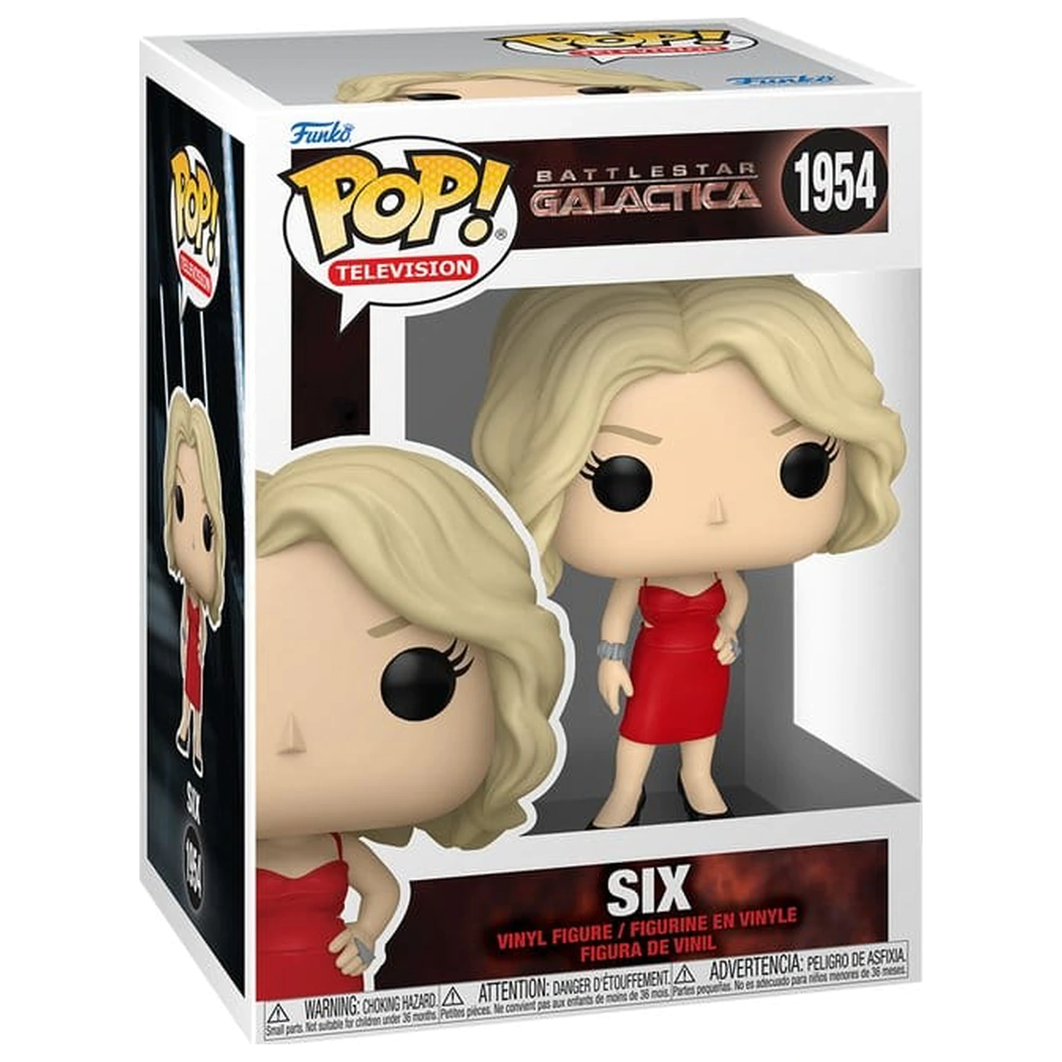 Battlestar Galactica Funko POP! Television Vinyl Figur Sechs 9 cm Produktfoto