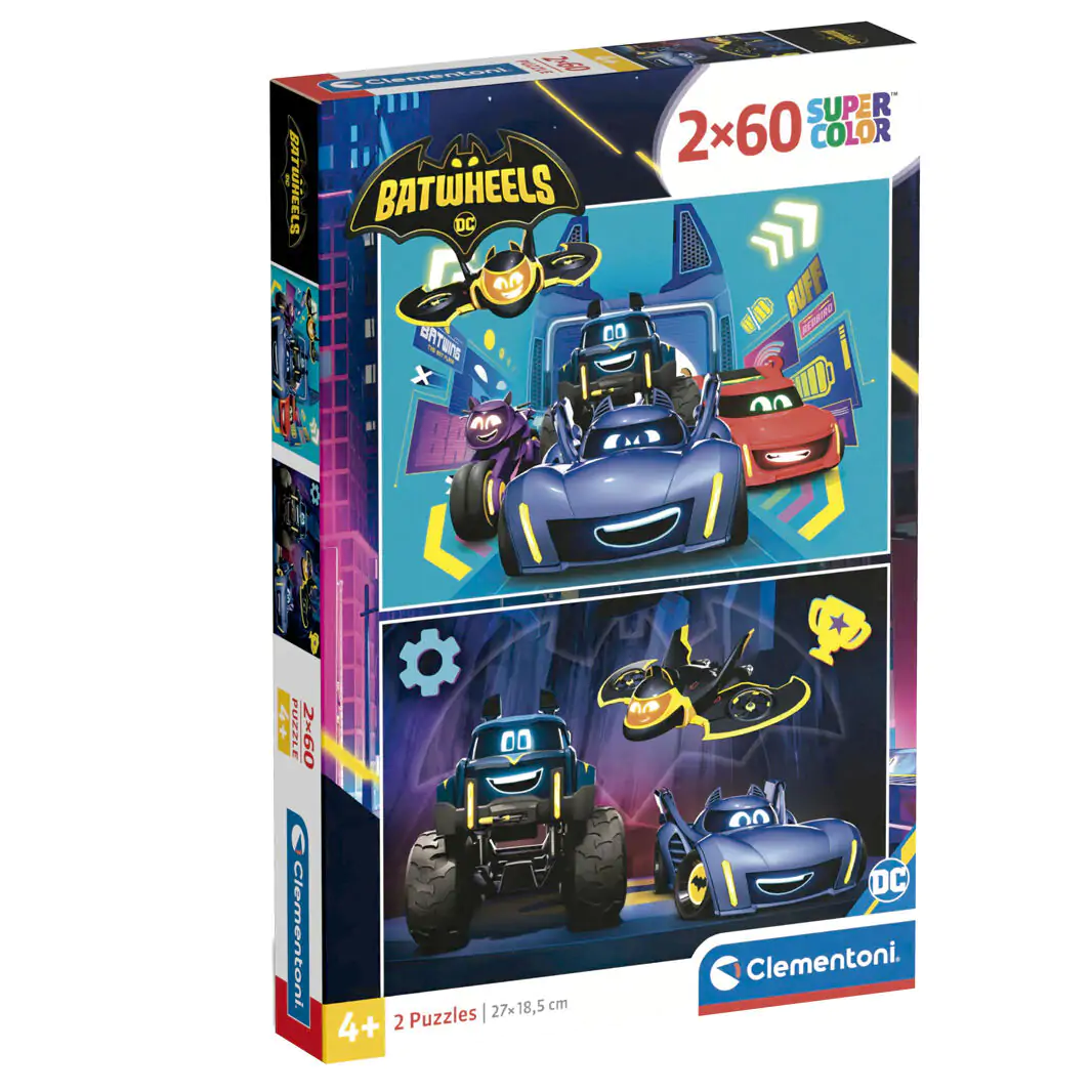 DC Comics Batwheels Puzzle 2x60St Produktfoto