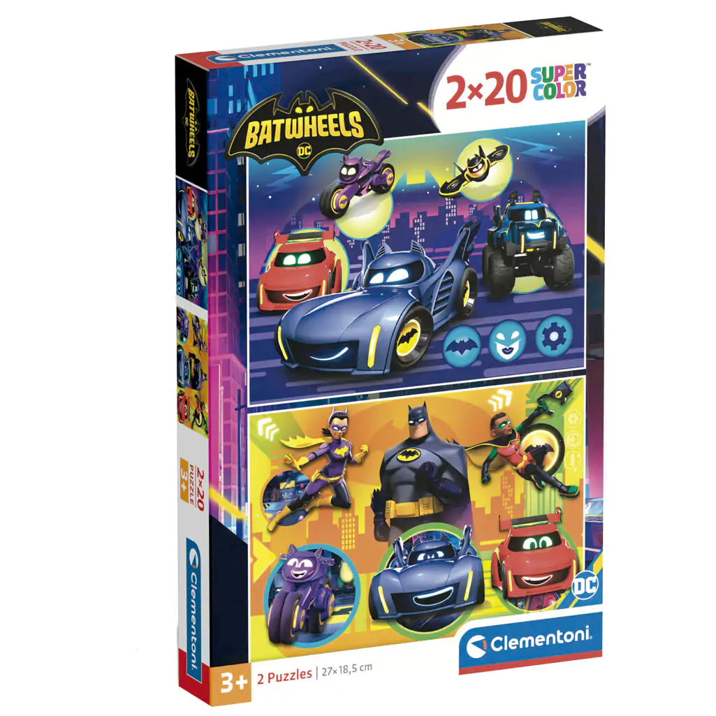 DC Comics Batwheels Puzzle 2x60St Produktfoto