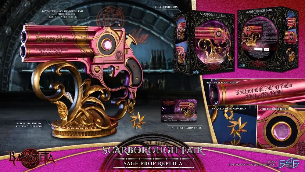 Bayonetta Life-Size Replik Handwaffe Sage Scarborough Fair 32 cm Produktfoto