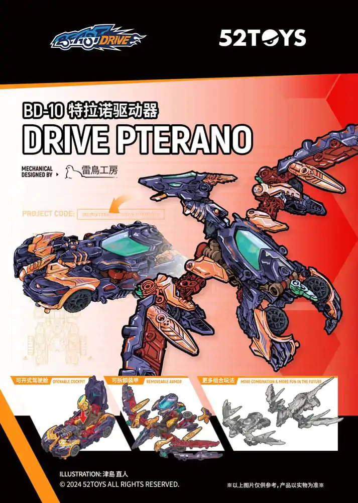 Beastbox Figur BD-10 Drive Pterano 11 cm Produktfoto