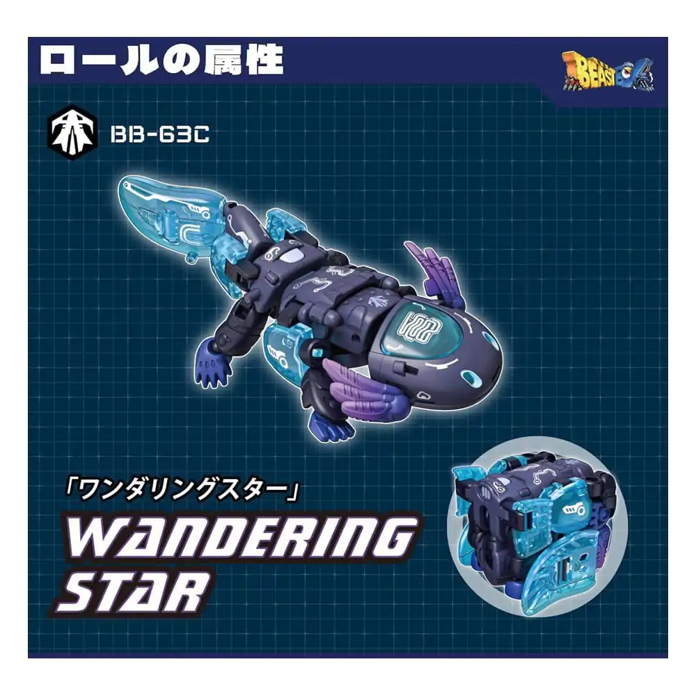 Beastbox Figur Würfel BB-63AC Wandering Star (Axolotl) 10 cm Produktfoto