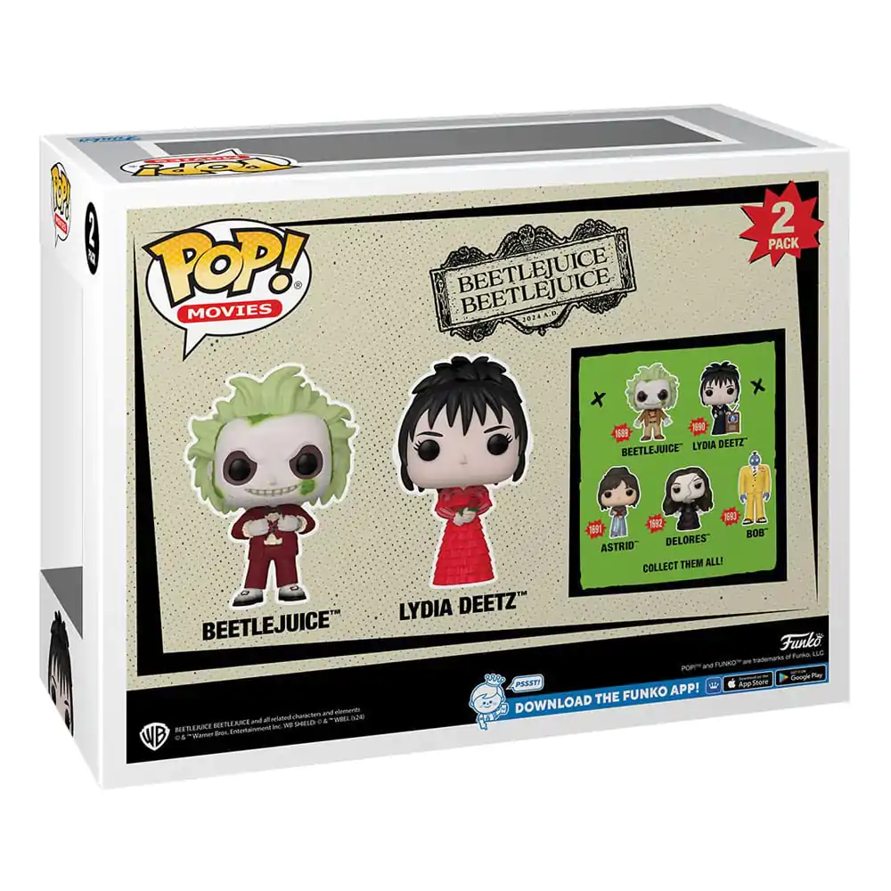 Beetlejuice 2 Funko POP! Animation Vinyl Figuren 2er-Pack Beetlejuice & Lydia Deetz 9 cm termékfotó