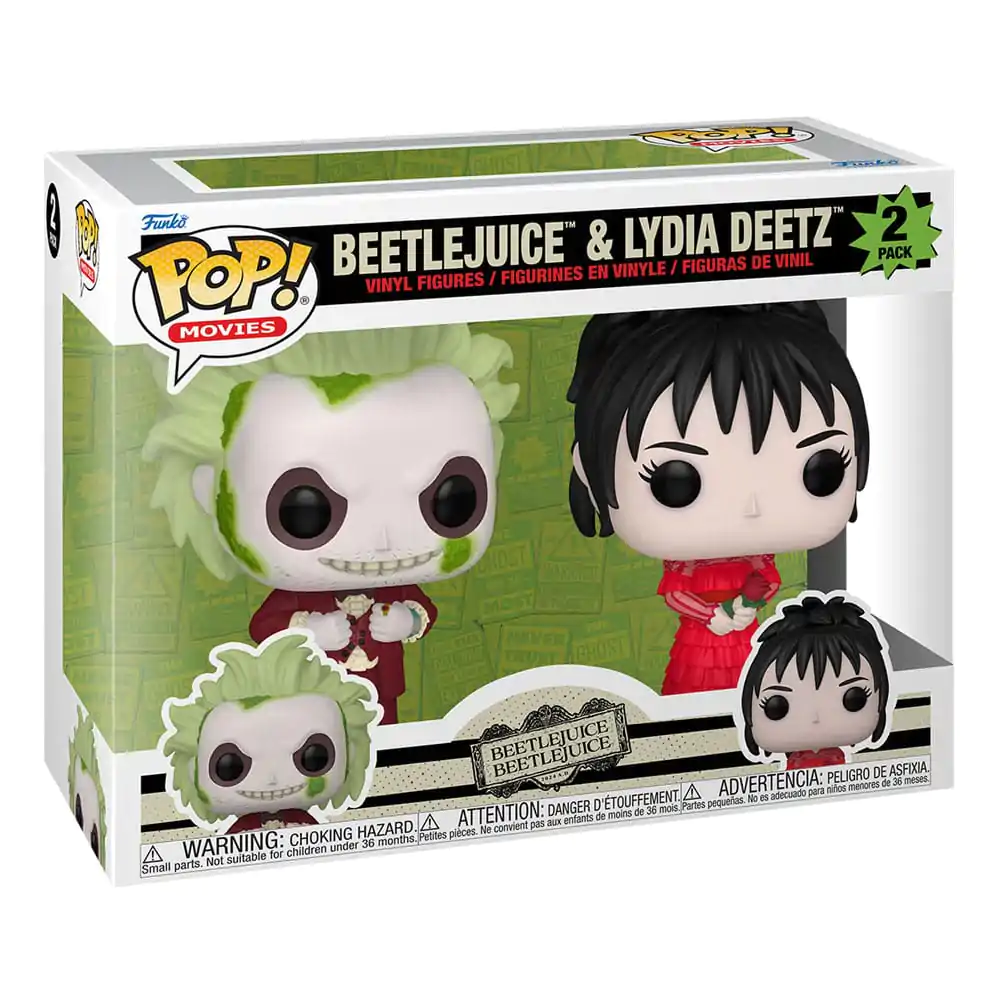 Beetlejuice 2 Funko POP! Animation Vinyl Figuren 2er-Pack Beetlejuice & Lydia Deetz 9 cm termékfotó