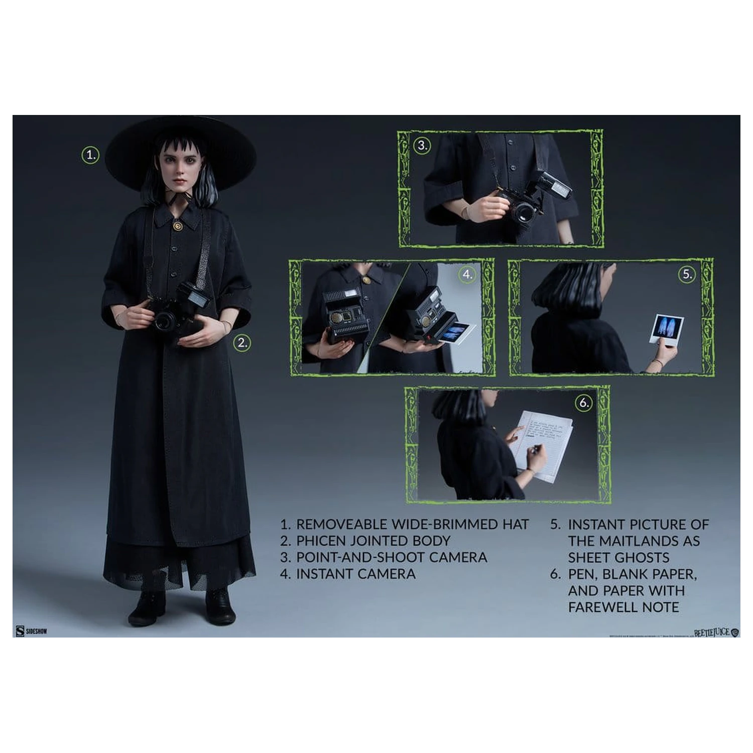 Beetlejuice Actionfigur 1/6 Lydia Deetz 25 cm Produktfoto