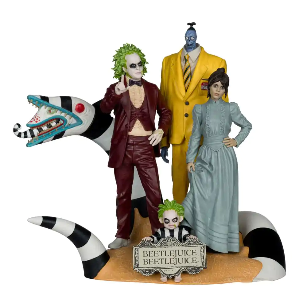 Beetlejuice Beetlejuice Movie Maniacs PVC-Statuen 4er-Pack 15 cm Produktfoto