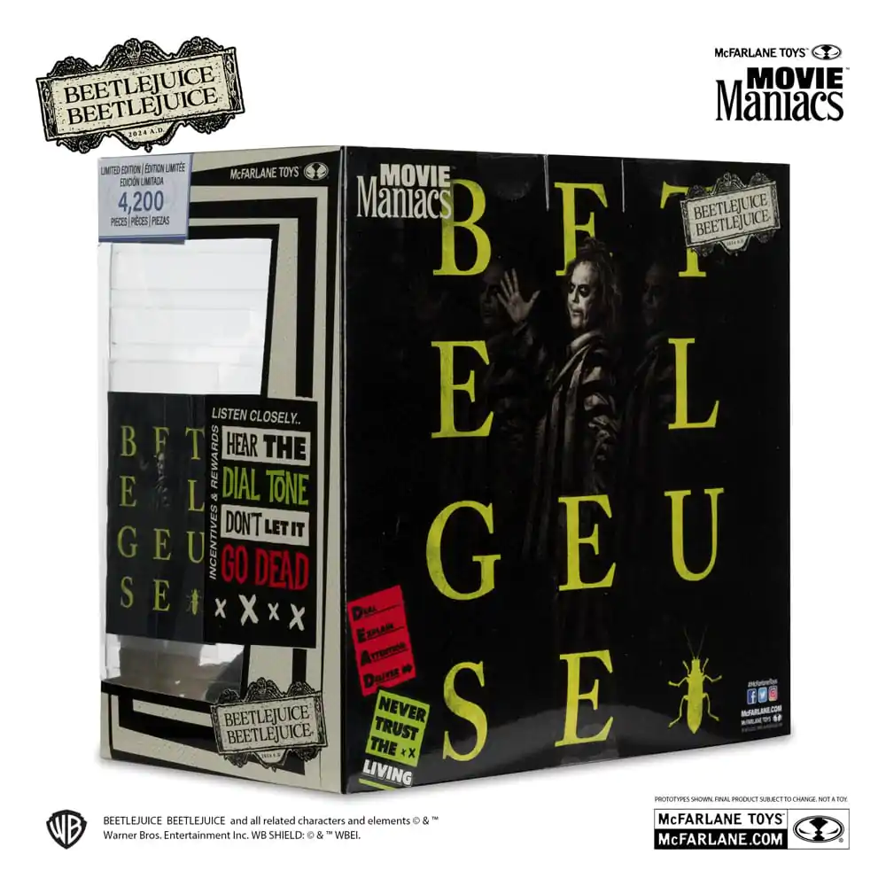 Beetlejuice Beetlejuice Movie Maniacs PVC-Statuen 4er-Pack 15 cm Produktfoto