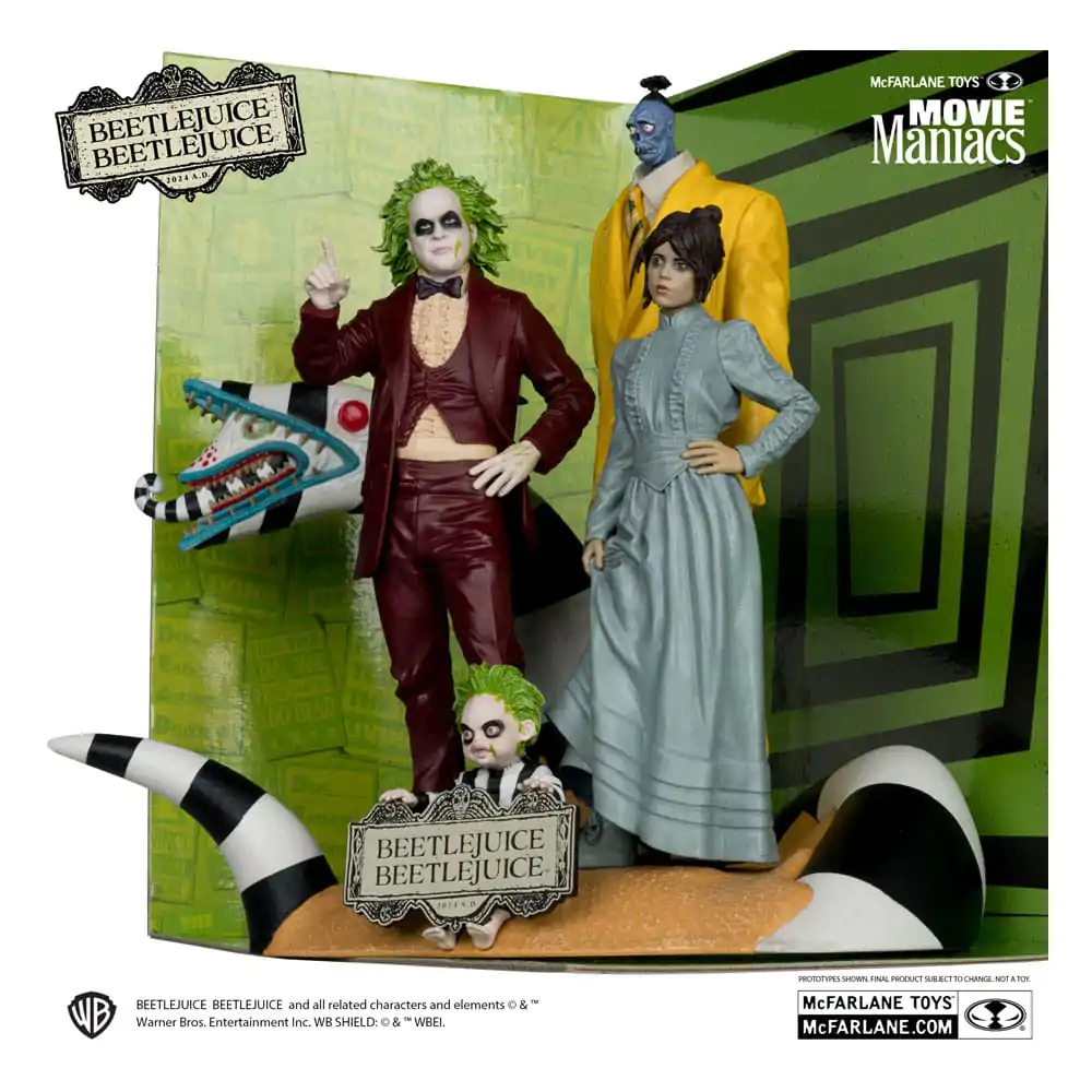 Beetlejuice Beetlejuice Movie Maniacs PVC-Statuen 4er-Pack 15 cm Produktfoto