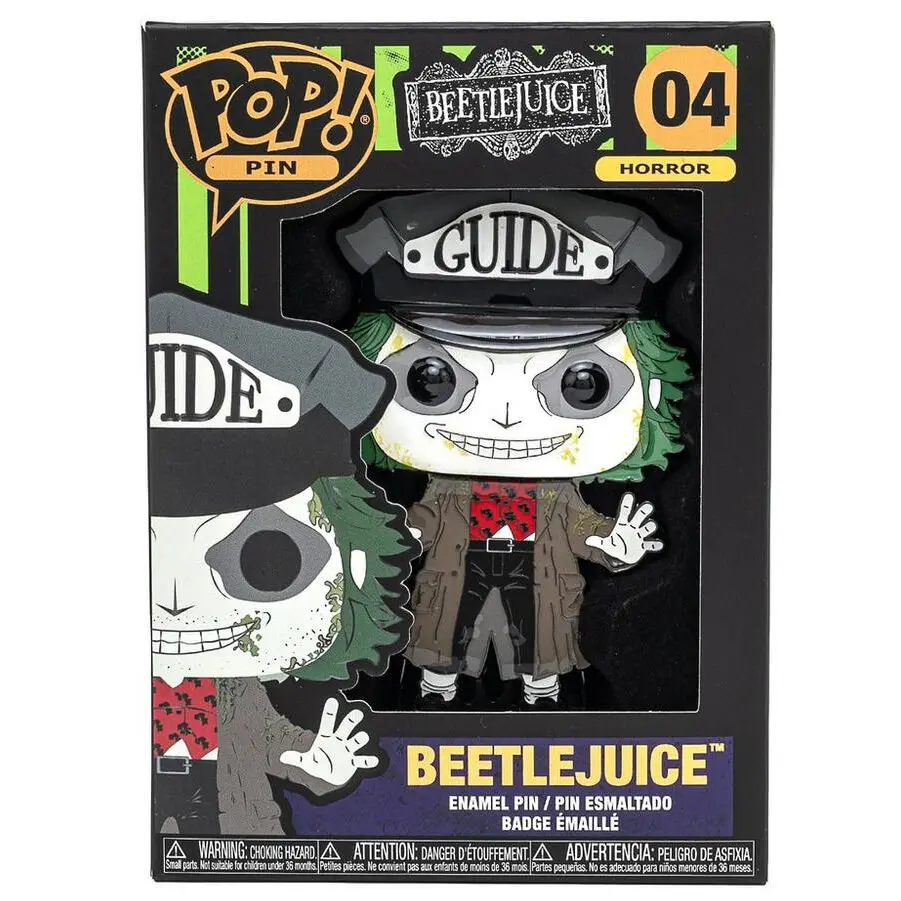 Beetlejuice Large Enamel POP! Pin Ansteck-Pin 10cm Produktfoto