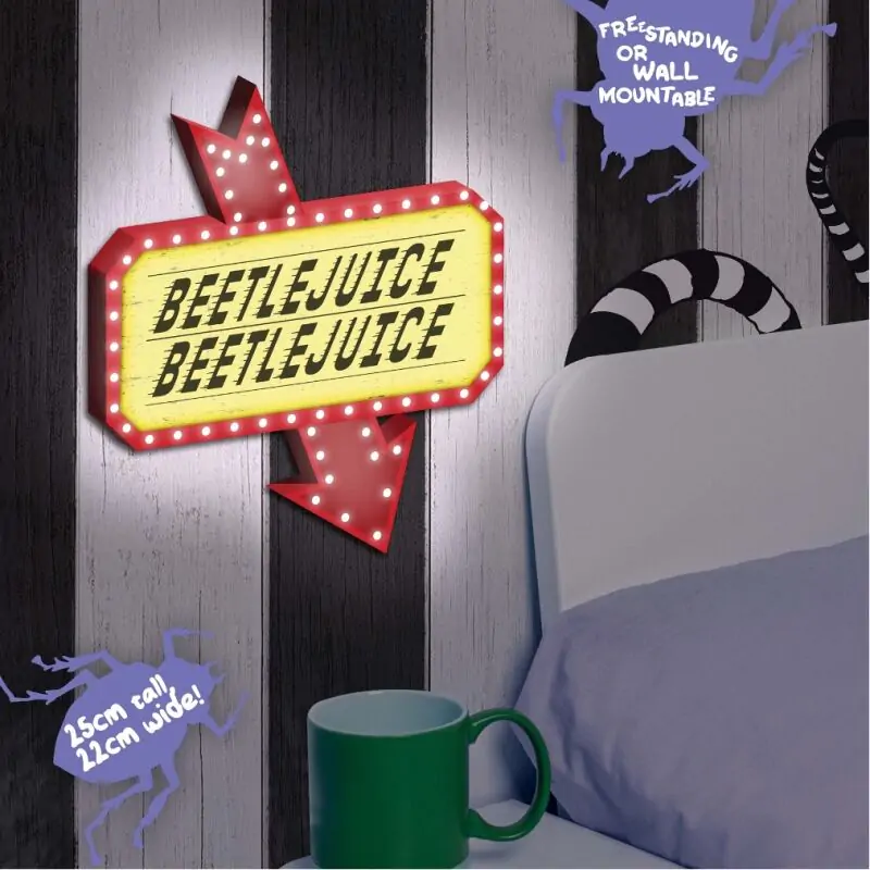 Beetlejuice Poster Lampe Produktfoto