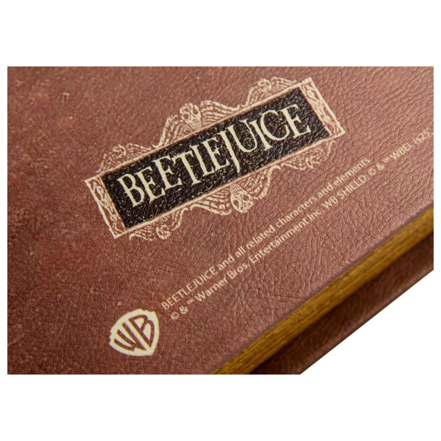 Beetlejuice Replik Box Handbuch für die kürzlich Verstorbenen Aufbewahrungsbox Produktfoto
