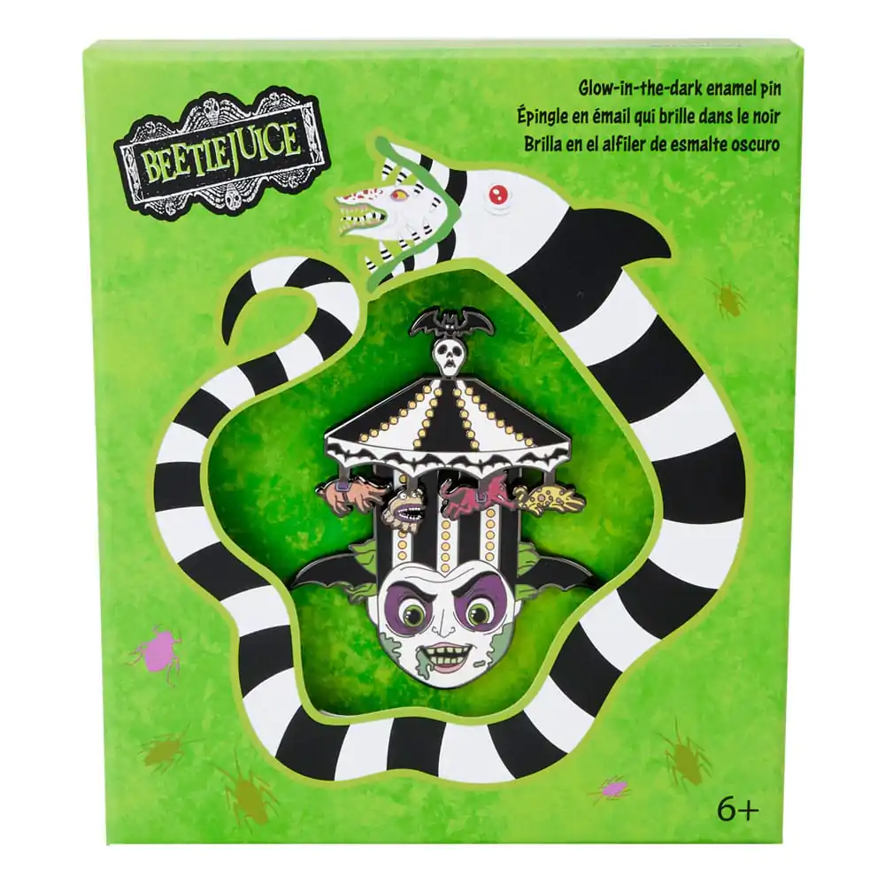 Beetlejuice by Loungefly Sliding Enamel Pin Ansteck-Pin Carousell Hat Sliding Limited Edition 8 cm Produktfoto