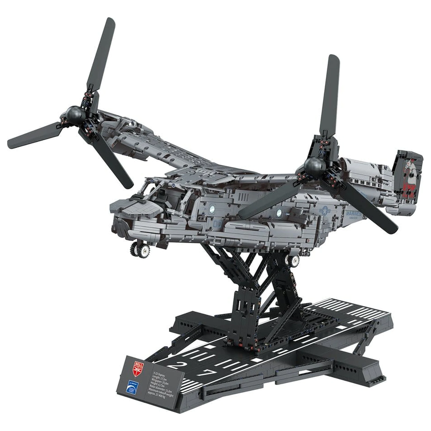 Bell Boeing Brick System Bausatz Set V-22 Osprey 68 cm Produktfoto
