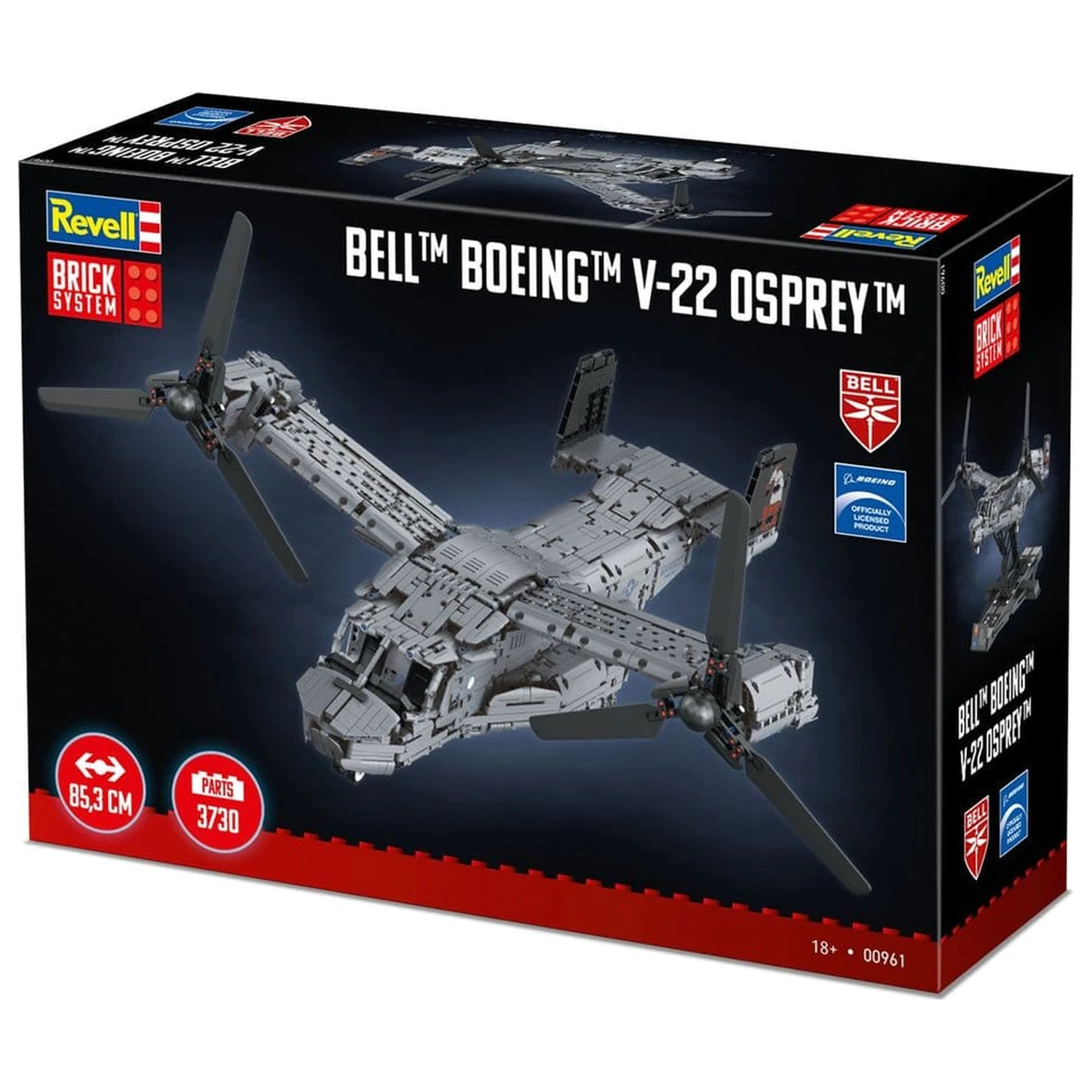 Bell Boeing Brick System Bausatz Set V-22 Osprey 68 cm Produktfoto