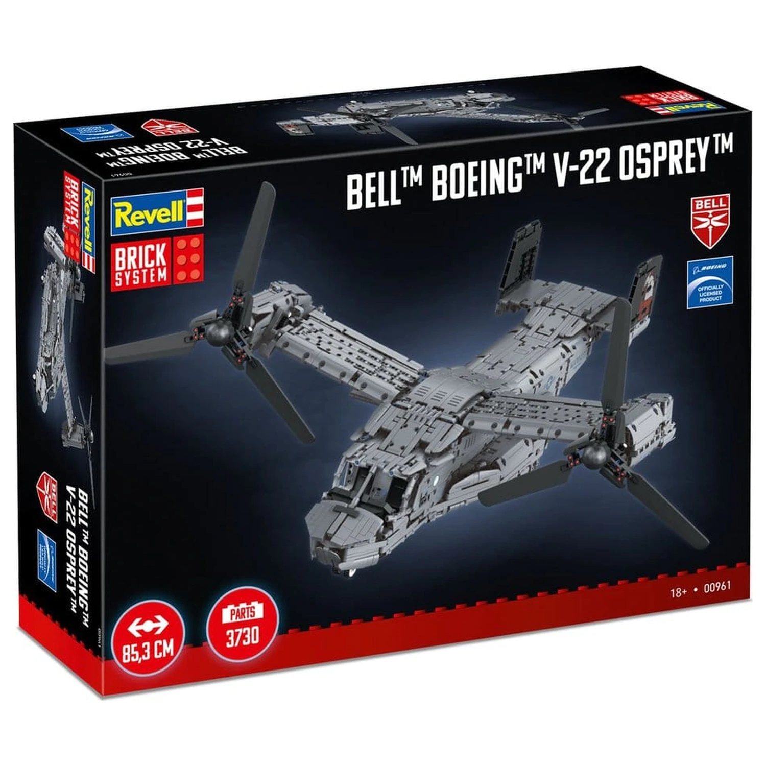 Bell Boeing Brick System Bausatz Set V-22 Osprey 68 cm Produktfoto