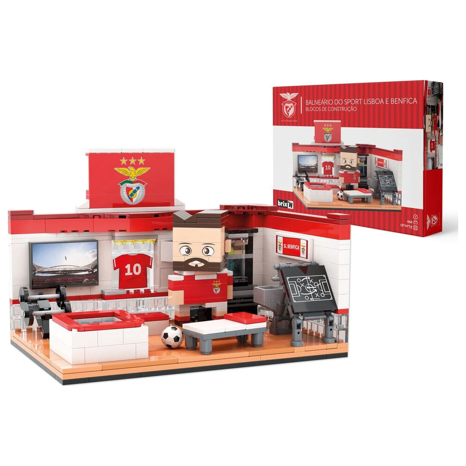Benfica Umkleidezimmer-Set mit Figur 468 Teile Produktfoto