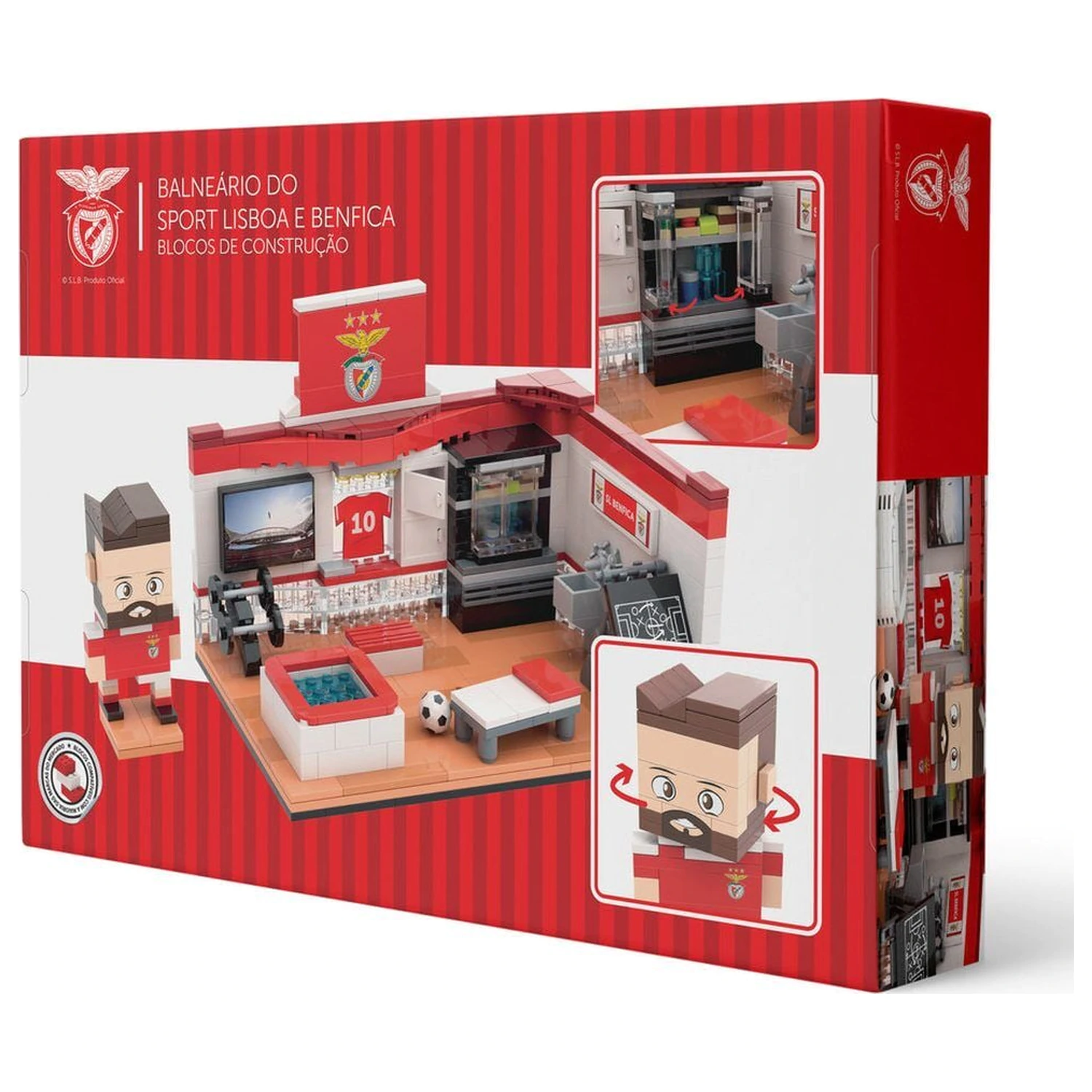 Benfica Umkleidezimmer-Set mit Figur 468 Teile Produktfoto
