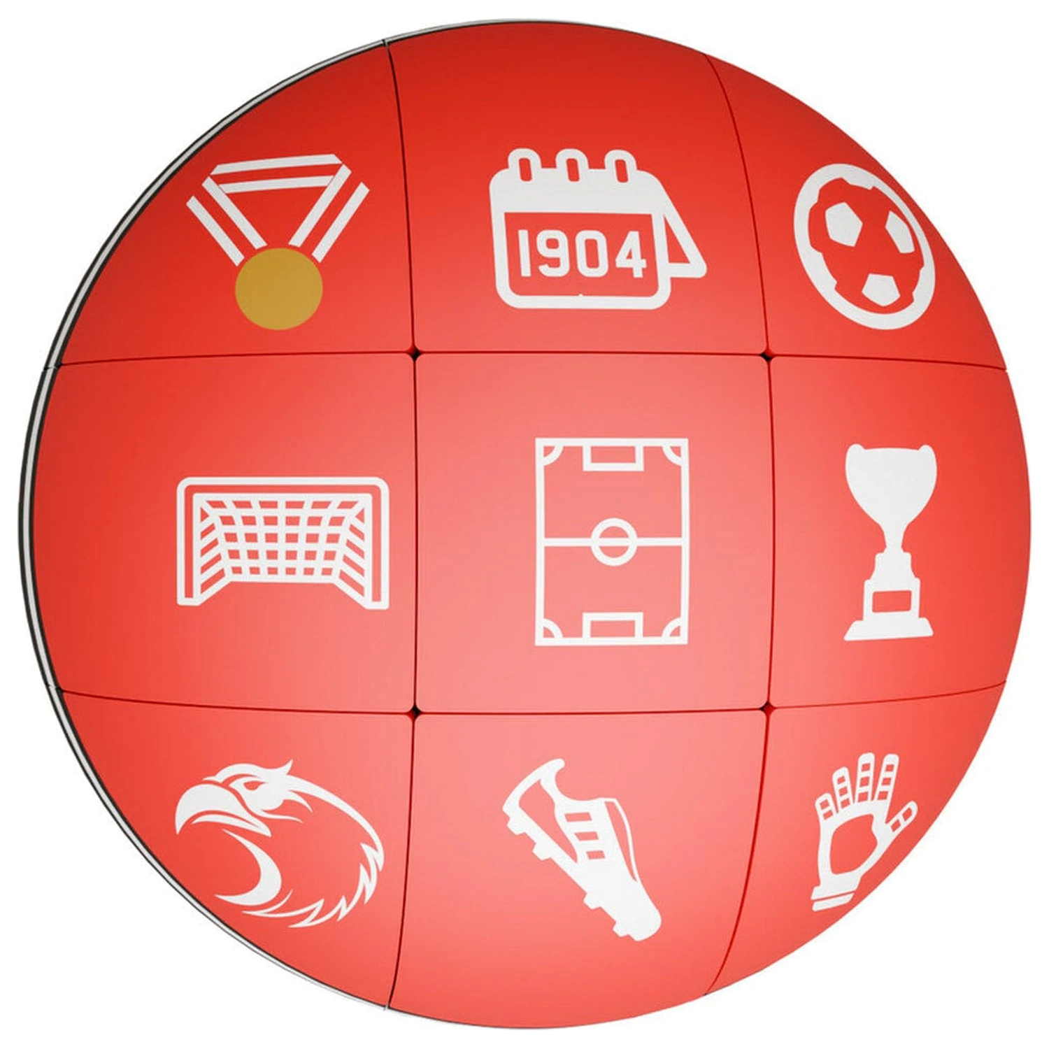 Benfica Kugel Puzzle Set 6cm Produktfoto