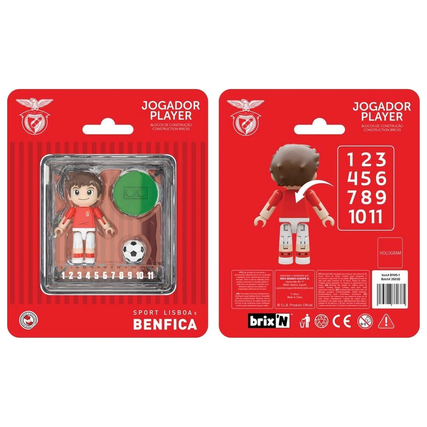 Benfica Spielerfigur 4 cm Produktfoto