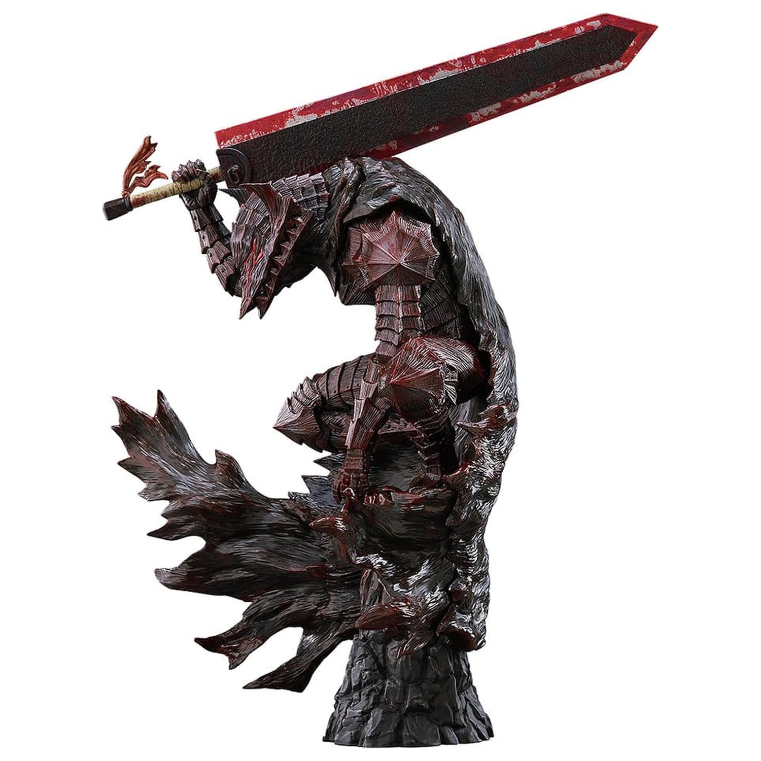 Berserk Pop Up Parade PVC Figur Guts (Berserker Armor): Bloody Paint Ver. L Size 28 cm Produktfoto