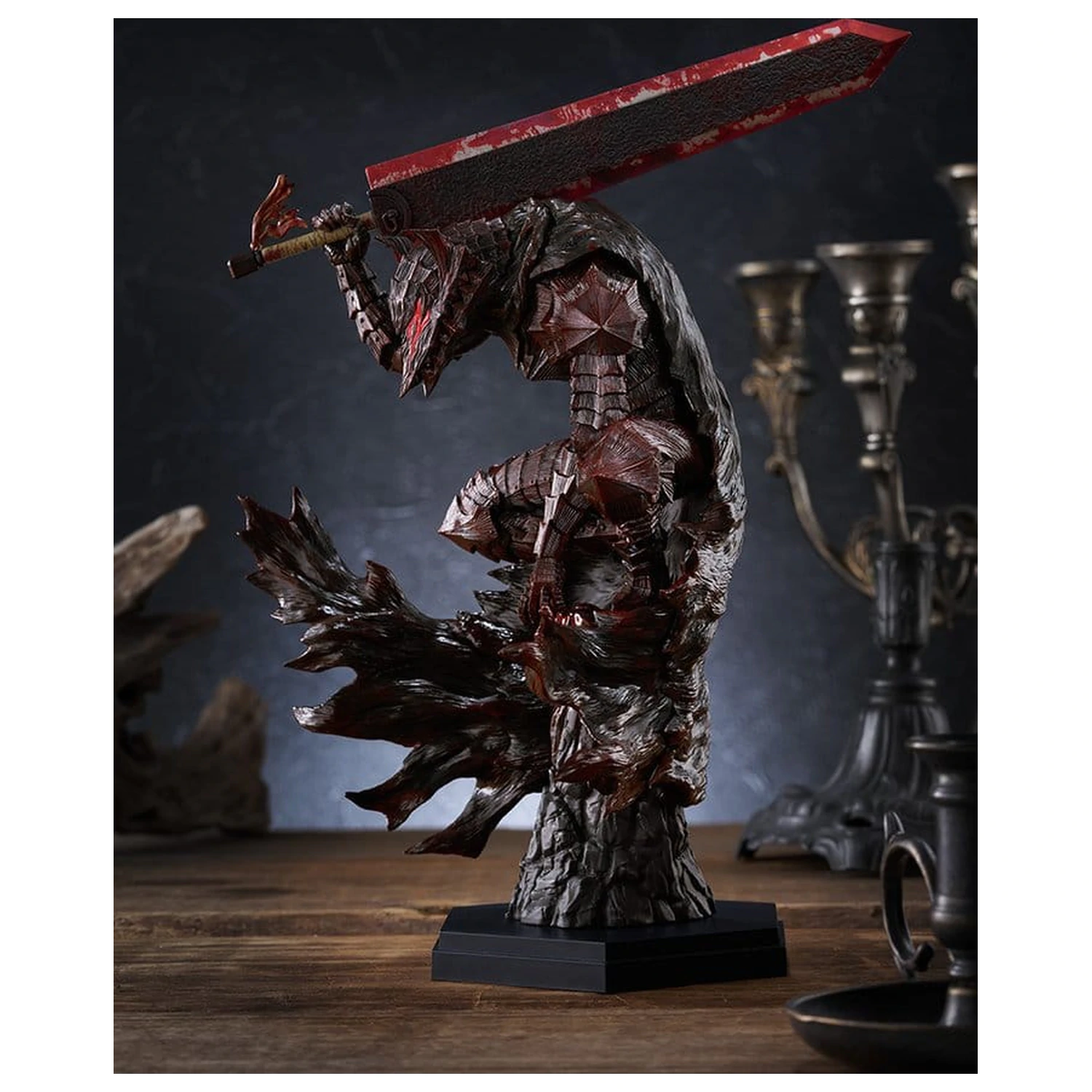 Berserk Pop Up Parade PVC Figur Guts (Berserker Armor): Bloody Paint Ver. L Size 28 cm Produktfoto