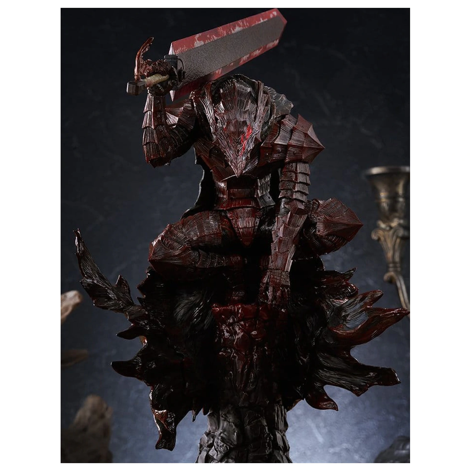 Berserk Pop Up Parade PVC Figur Guts (Berserker Armor): Bloody Paint Ver. L Size 28 cm Produktfoto