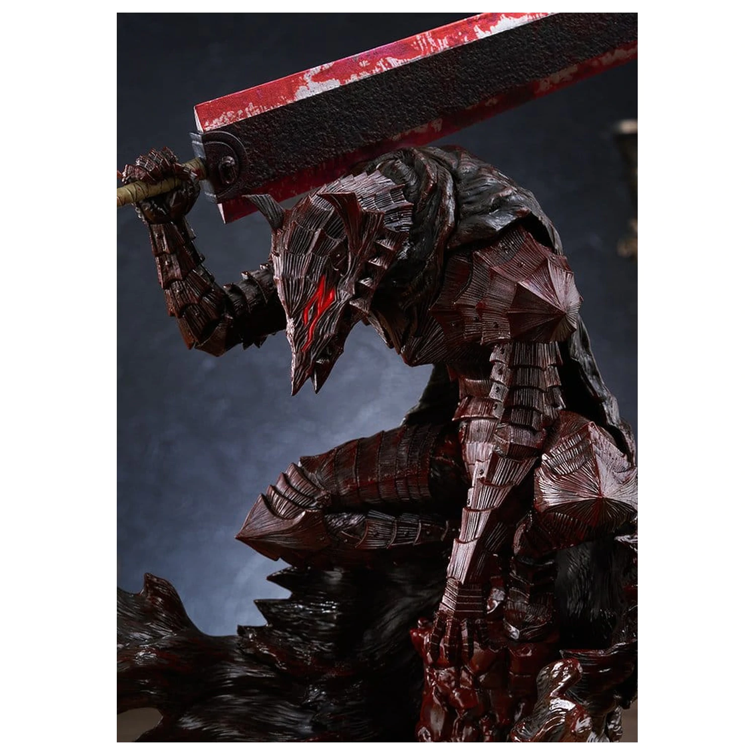 Berserk Pop Up Parade PVC Figur Guts (Berserker Armor): Bloody Paint Ver. L Size 28 cm Produktfoto