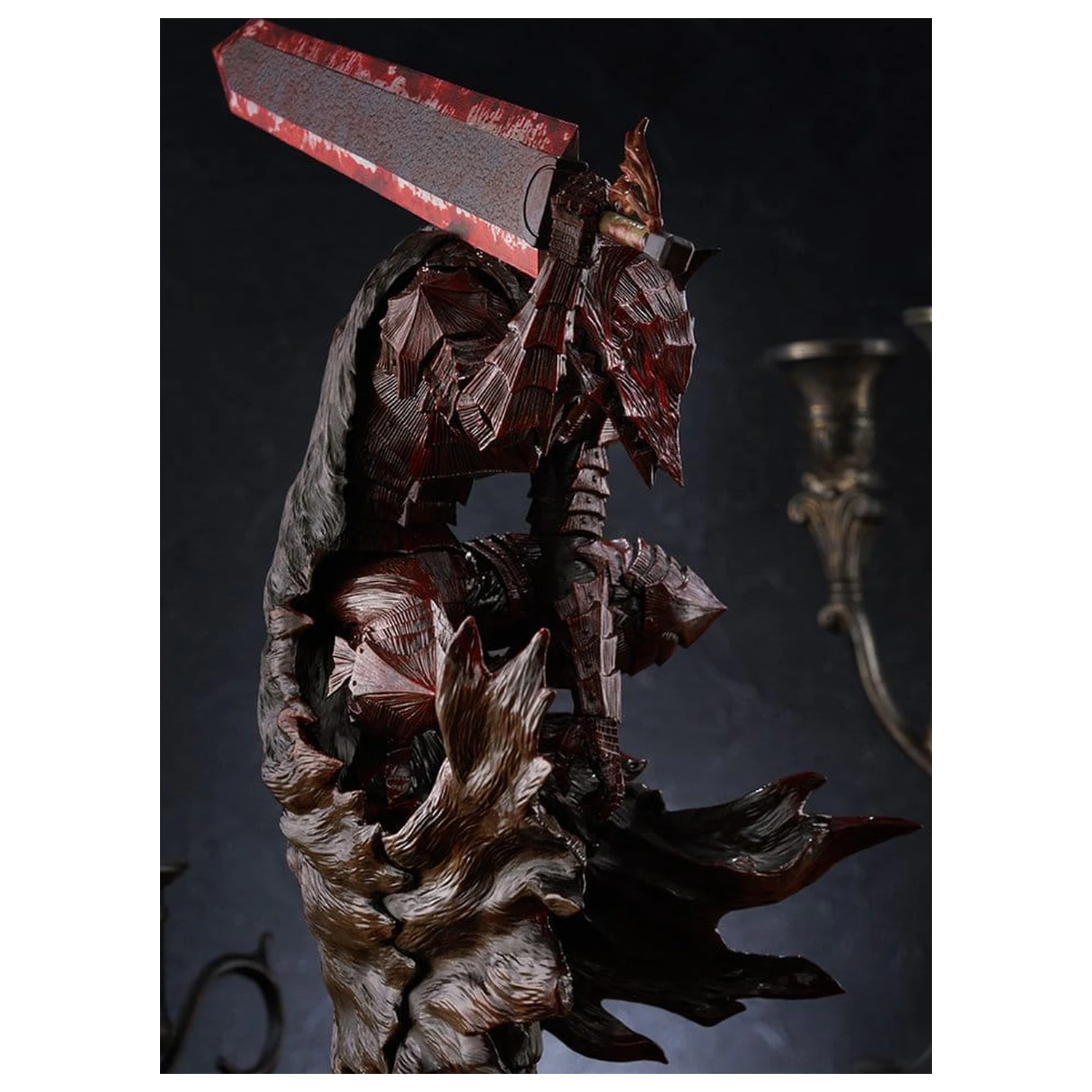 Berserk Pop Up Parade PVC Figur Guts (Berserker Armor): Bloody Paint Ver. L Size 28 cm Produktfoto