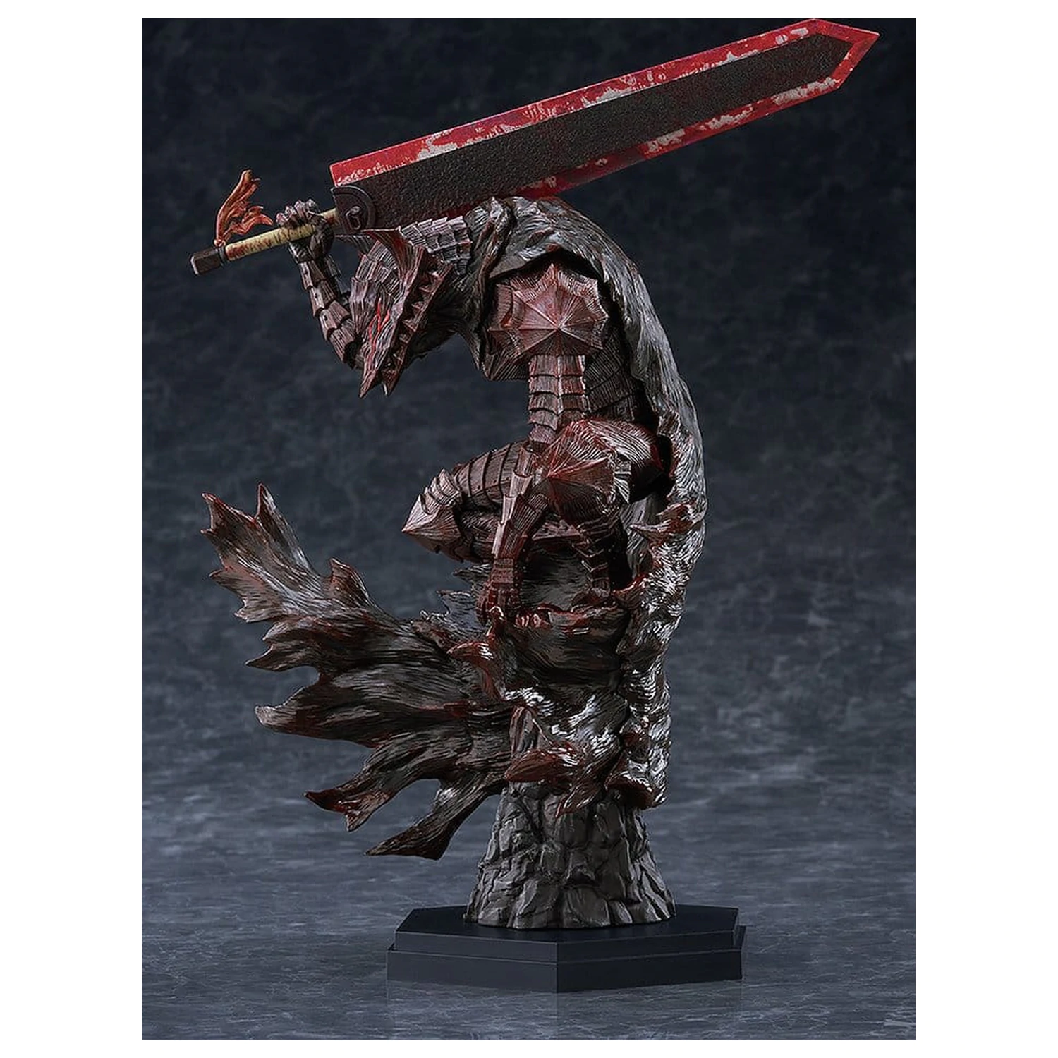 Berserk Pop Up Parade PVC Figur Guts (Berserker Armor): Bloody Paint Ver. L Size 28 cm Produktfoto