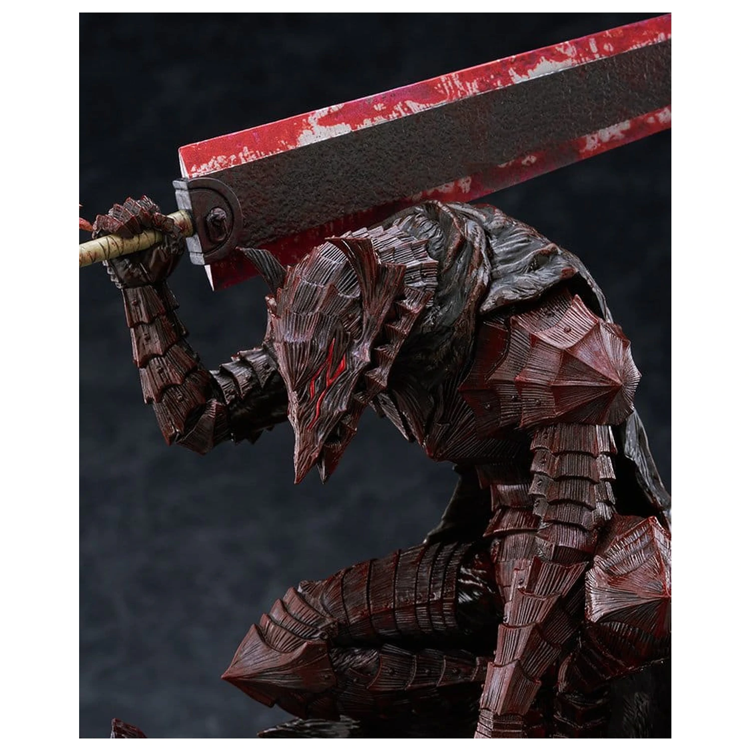Berserk Pop Up Parade PVC Figur Guts (Berserker Armor): Bloody Paint Ver. L Size 28 cm Produktfoto