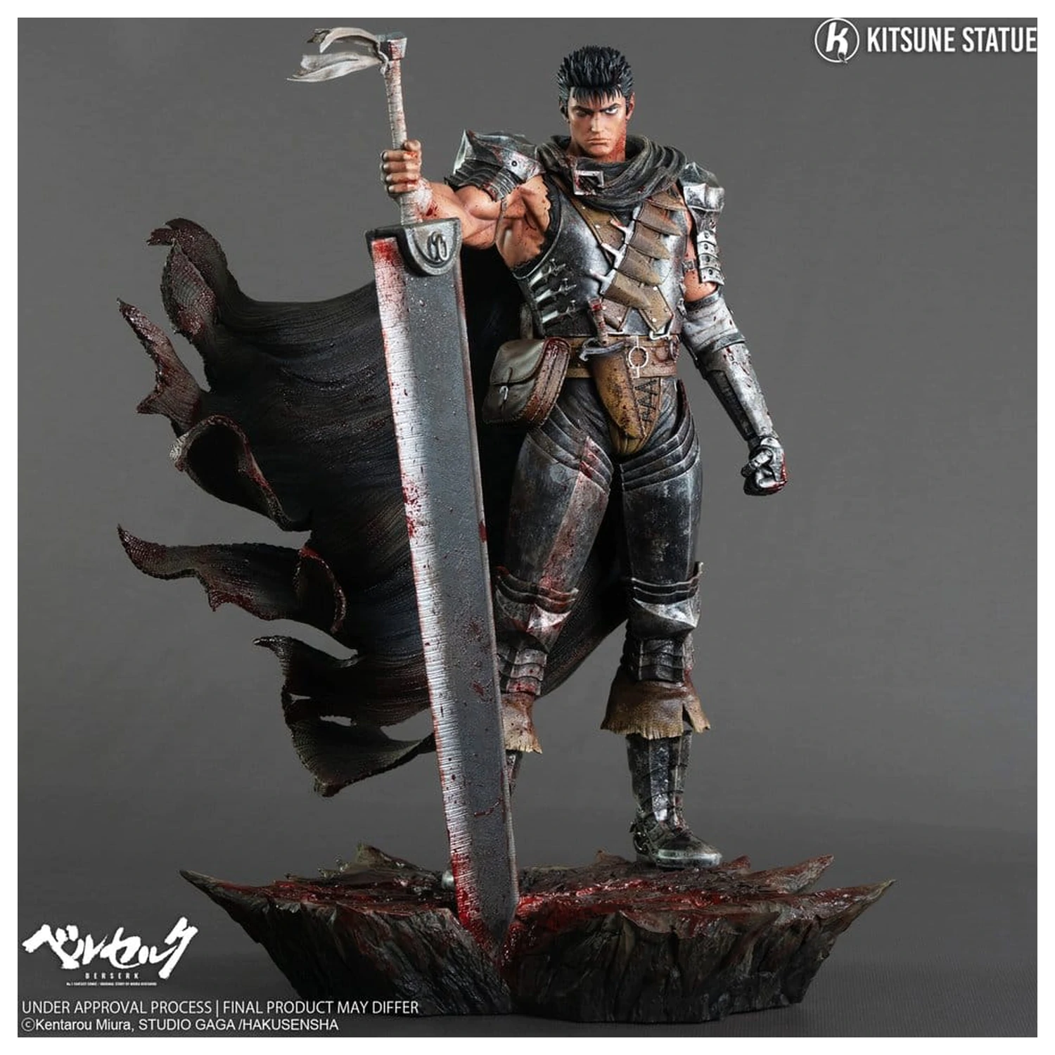 Berserk Statue 1/6 Guts 38 cm Produktfoto