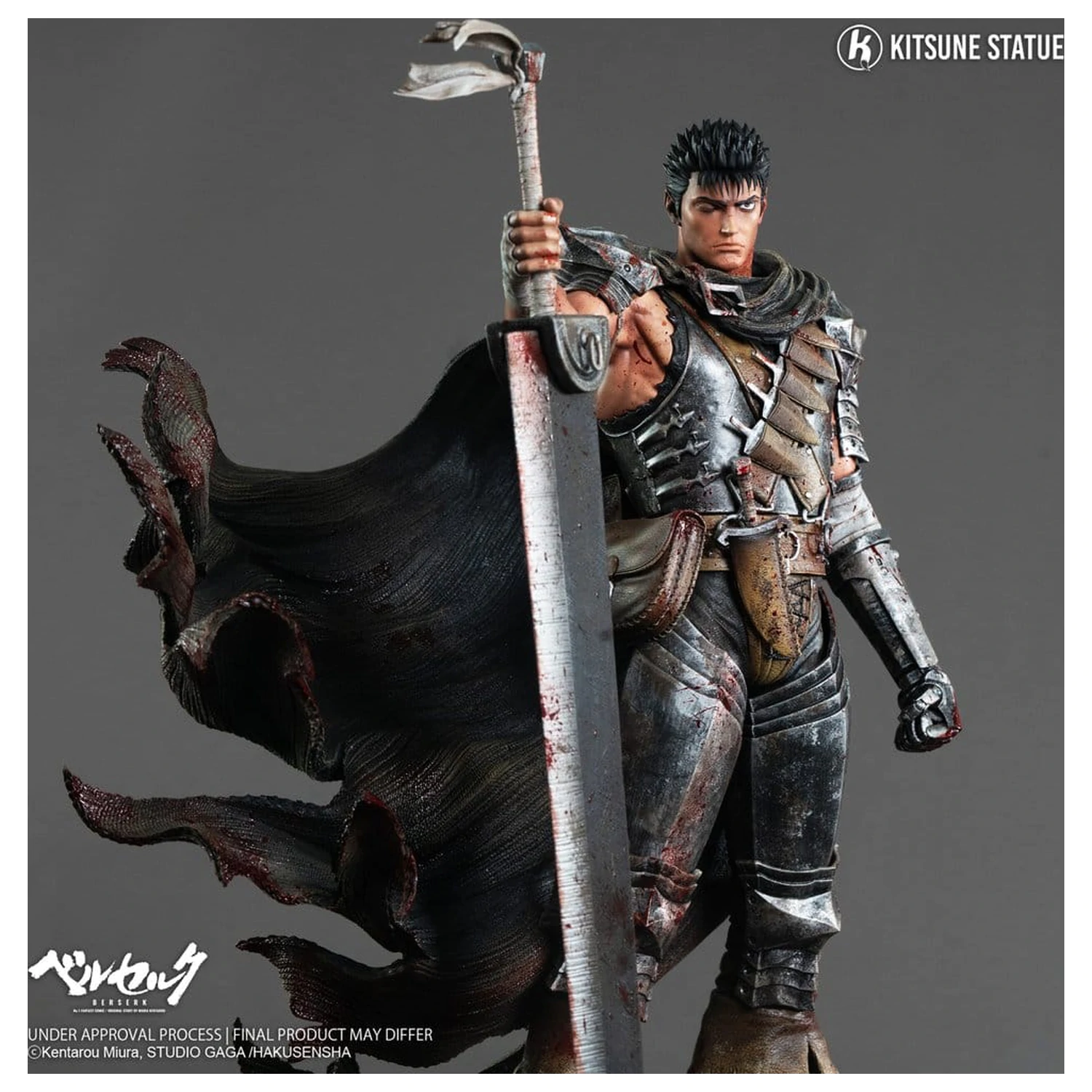 Berserk Statue 1/6 Guts 38 cm Produktfoto