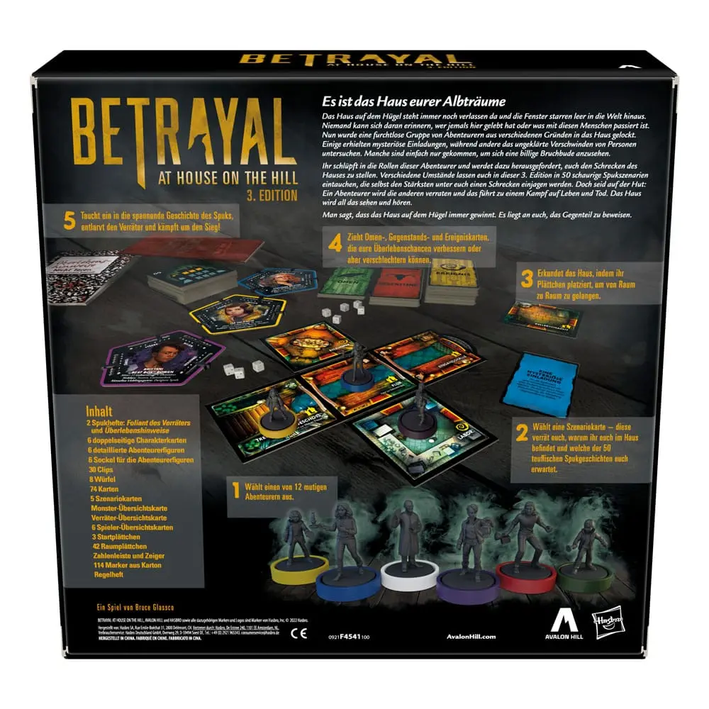 Betrayal at House on the Hill Brettspiel 3. Edition *Deutsche Version* termékfotó