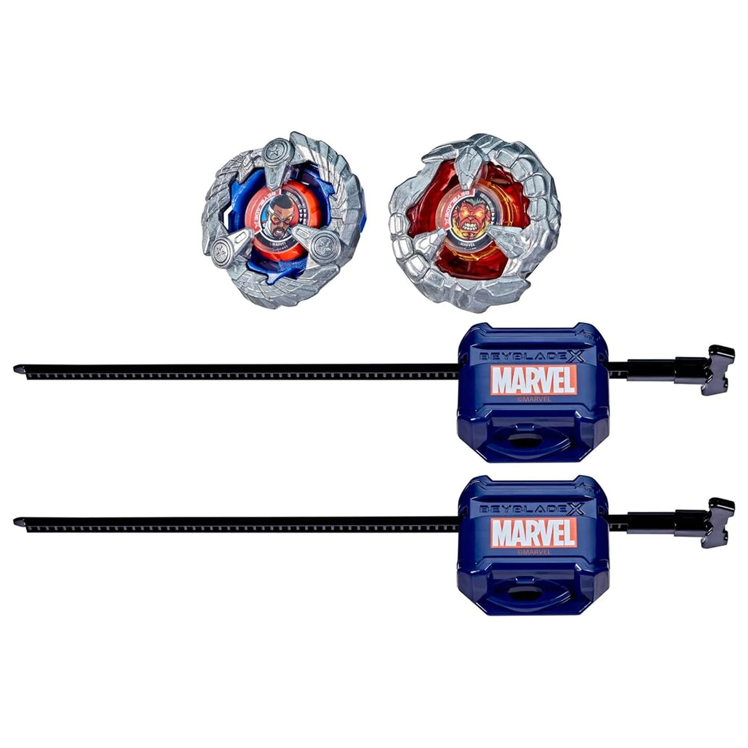 Beyblade X Captain America 4-70 Gigabyte & Red Hulk 1-80 Rot-Set Spiel Produktfoto