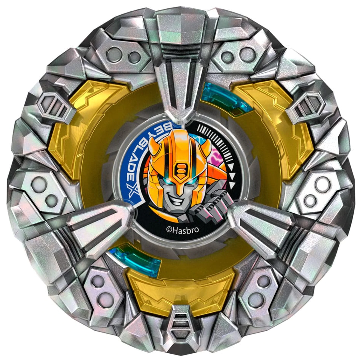 Beyblade X and Transformers Collab Bumblebee 3-60GP vs. Shockwave 5-80O Produktfoto