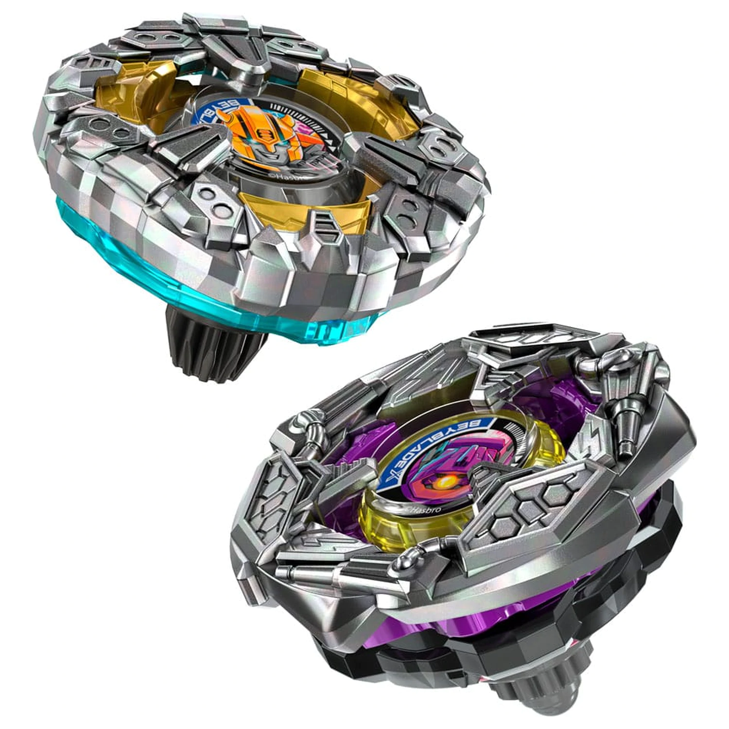 Beyblade X and Transformers Collab Bumblebee 3-60GP vs. Shockwave 5-80O Produktfoto