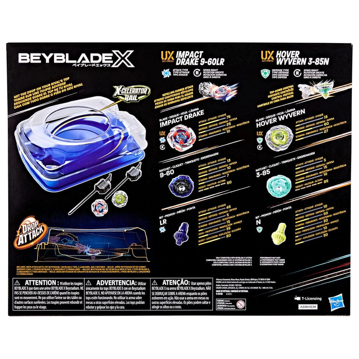 Beyblade X Drop Attack Battle Set Produktfoto