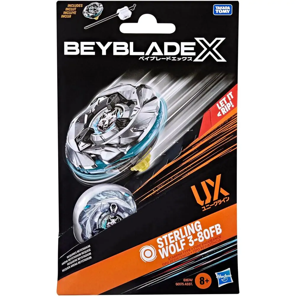 Beyblade X Sterling Wolf 3-80FB UX Starter-Set Spiel Produktfoto