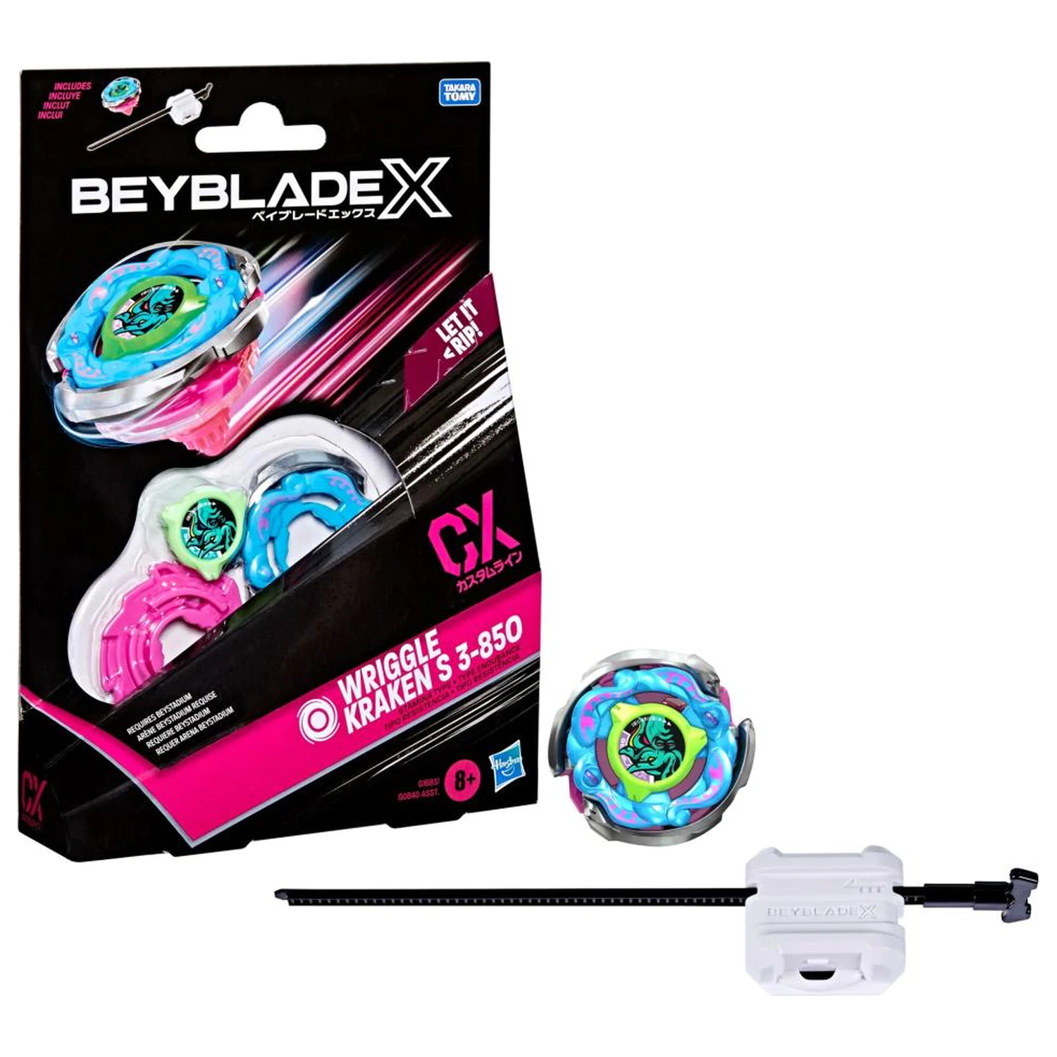 Beyblade X Wriggle Kraken S 3-85O CX Starter-Pack Produktfoto