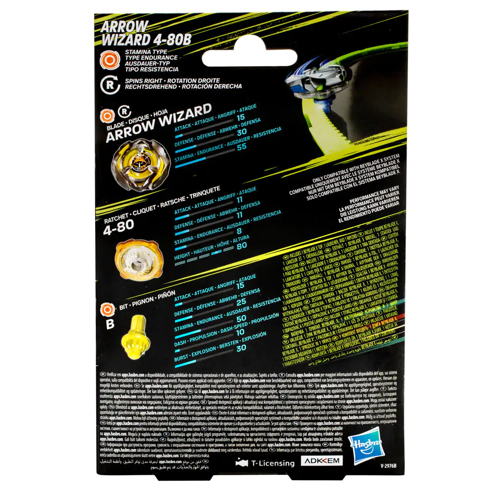 BeybladeX Arrow Wizard 4-80B game Produktfoto