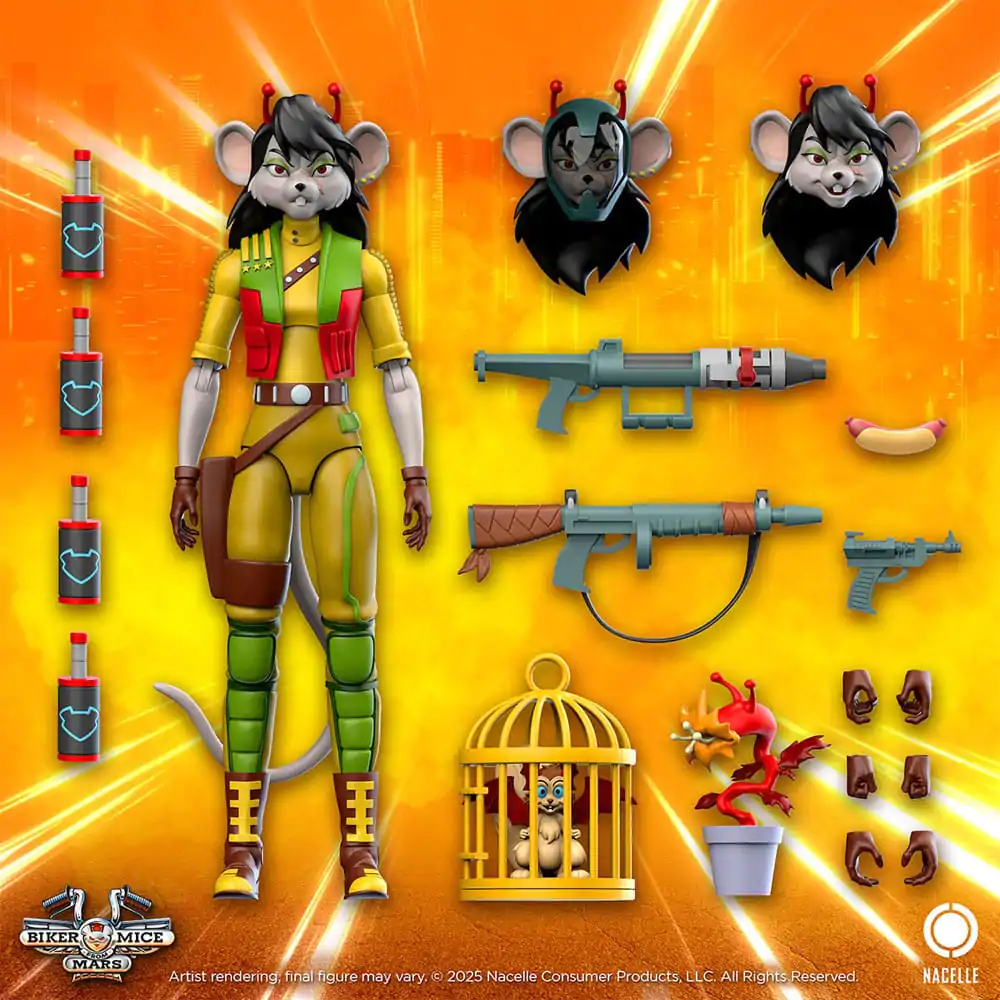 Biker Mice From Mars Action Figur Karabiner 23 cm Produktfoto