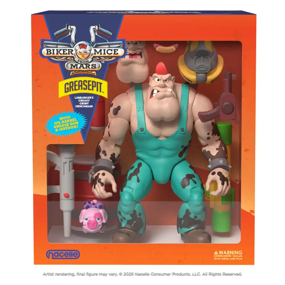 Biker Mice From Mars Greasepit Actionfigur 18 cm Produktfoto