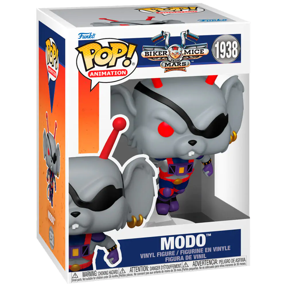 Biker Mice From Mars Pop! Animation Vinyl Figur Modo 9 cm Produktfoto