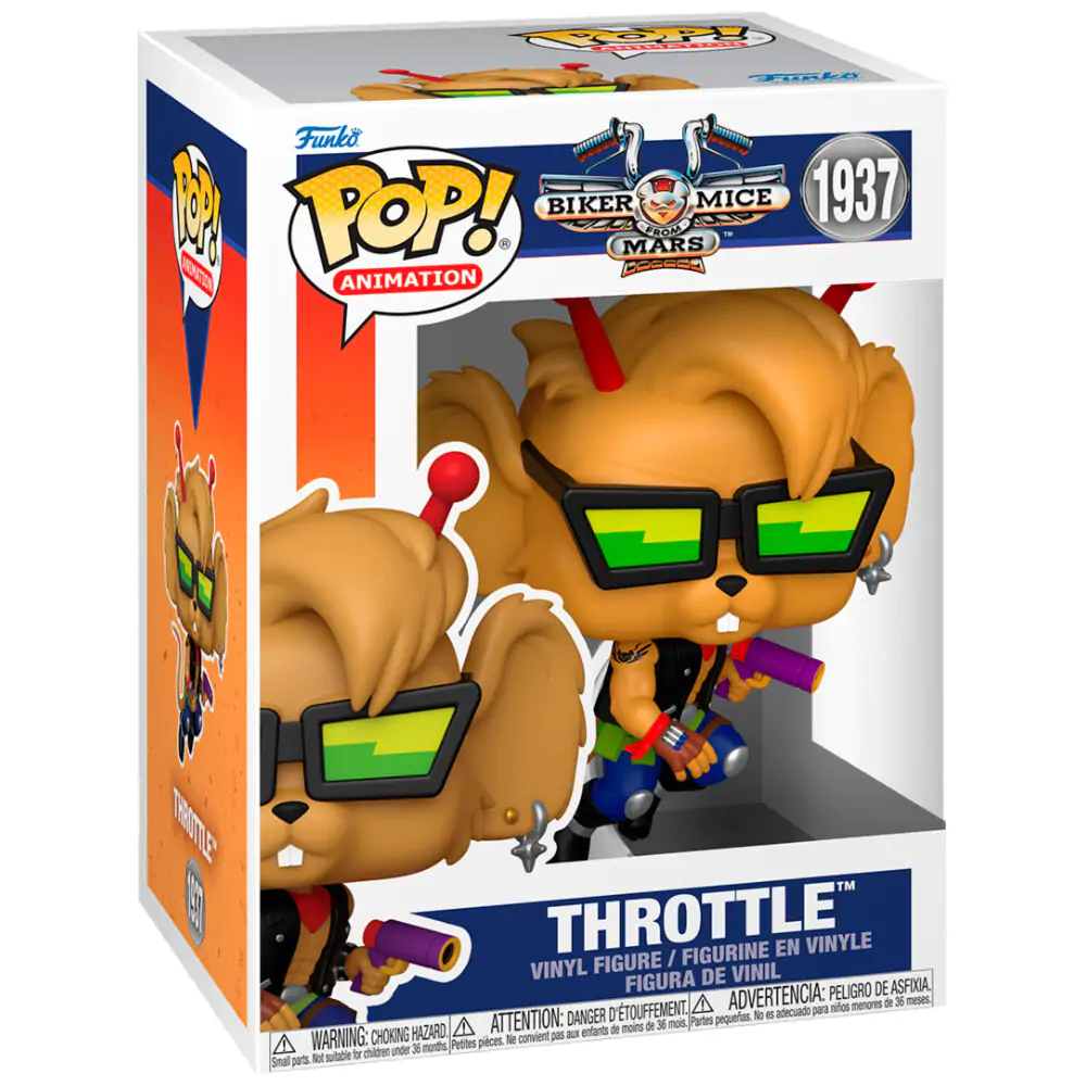Biker Mice From Mars Pop! Animation Vinylfigur Throttle 9 cm Produktfoto