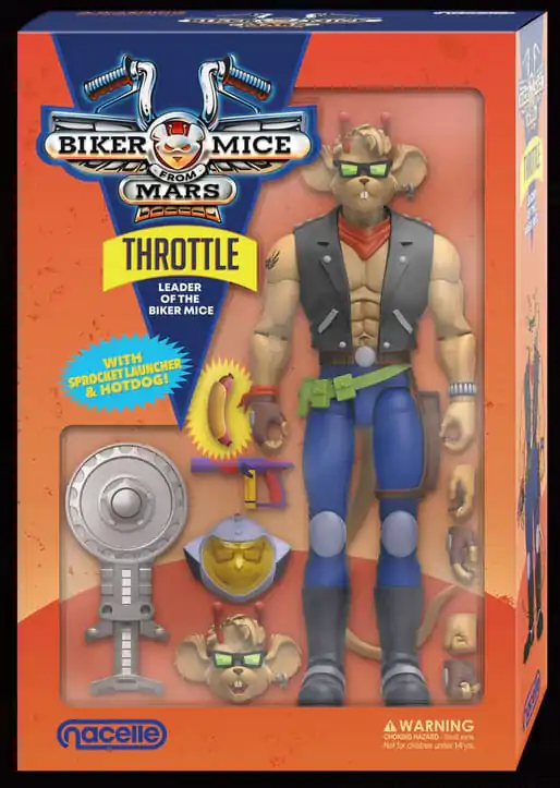 Biker Mice From Mars Actionfigur Throttle 18 cm termékfotó